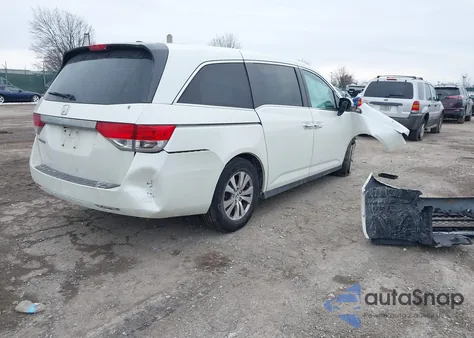 2014 Honda Odyssey Ex-L from USA, damaged, VIN 5FNRL5H63EB091472